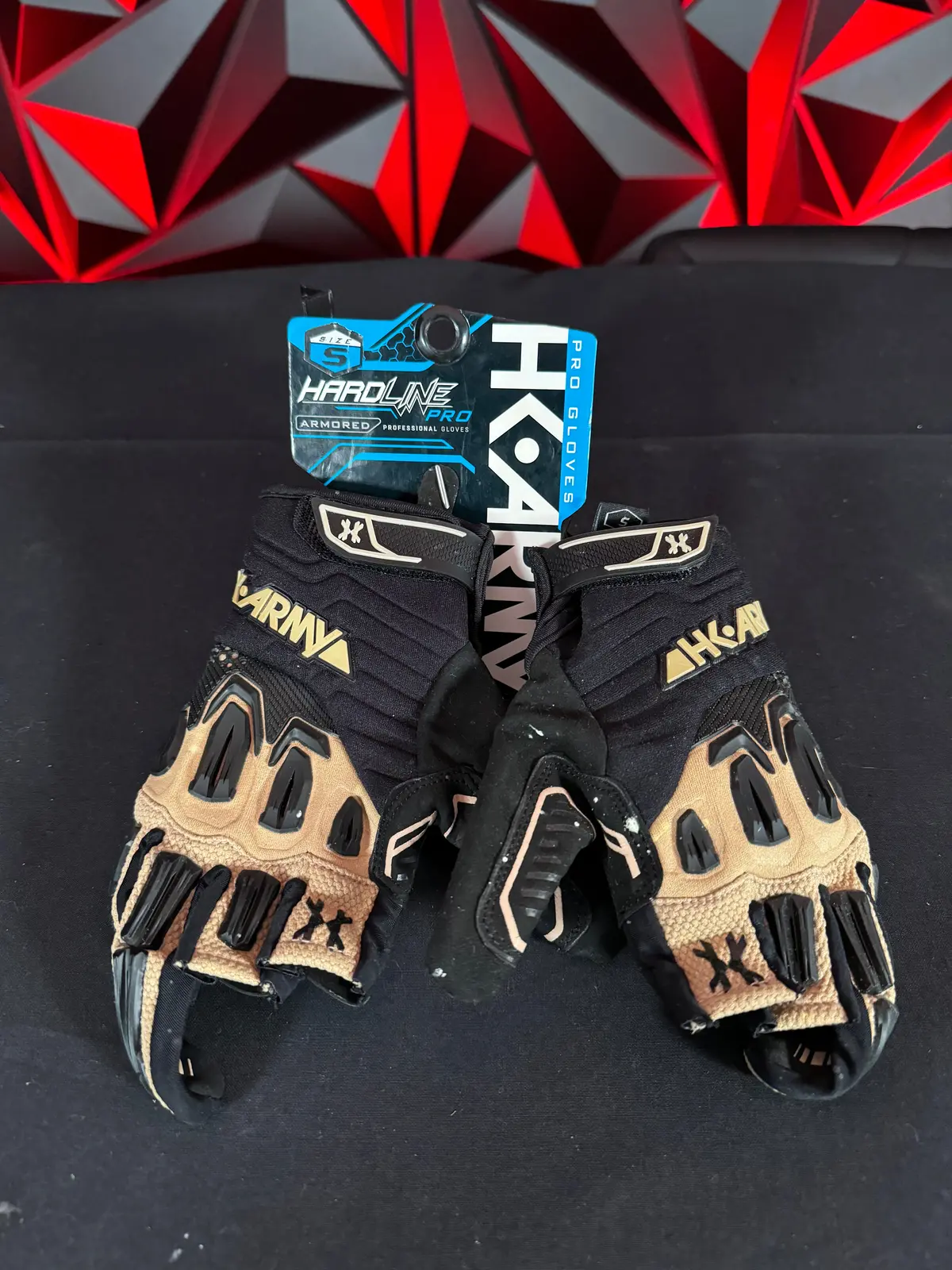Used Hk Army Hardline Tactical Gloves - Tan - Small 1