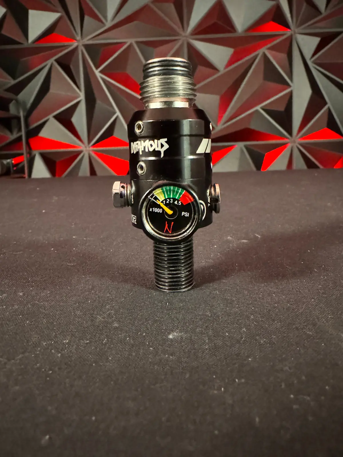 Used Powerhouse Haymkr 500 Tank Regulator - Black W/ Ninja Gauge 1