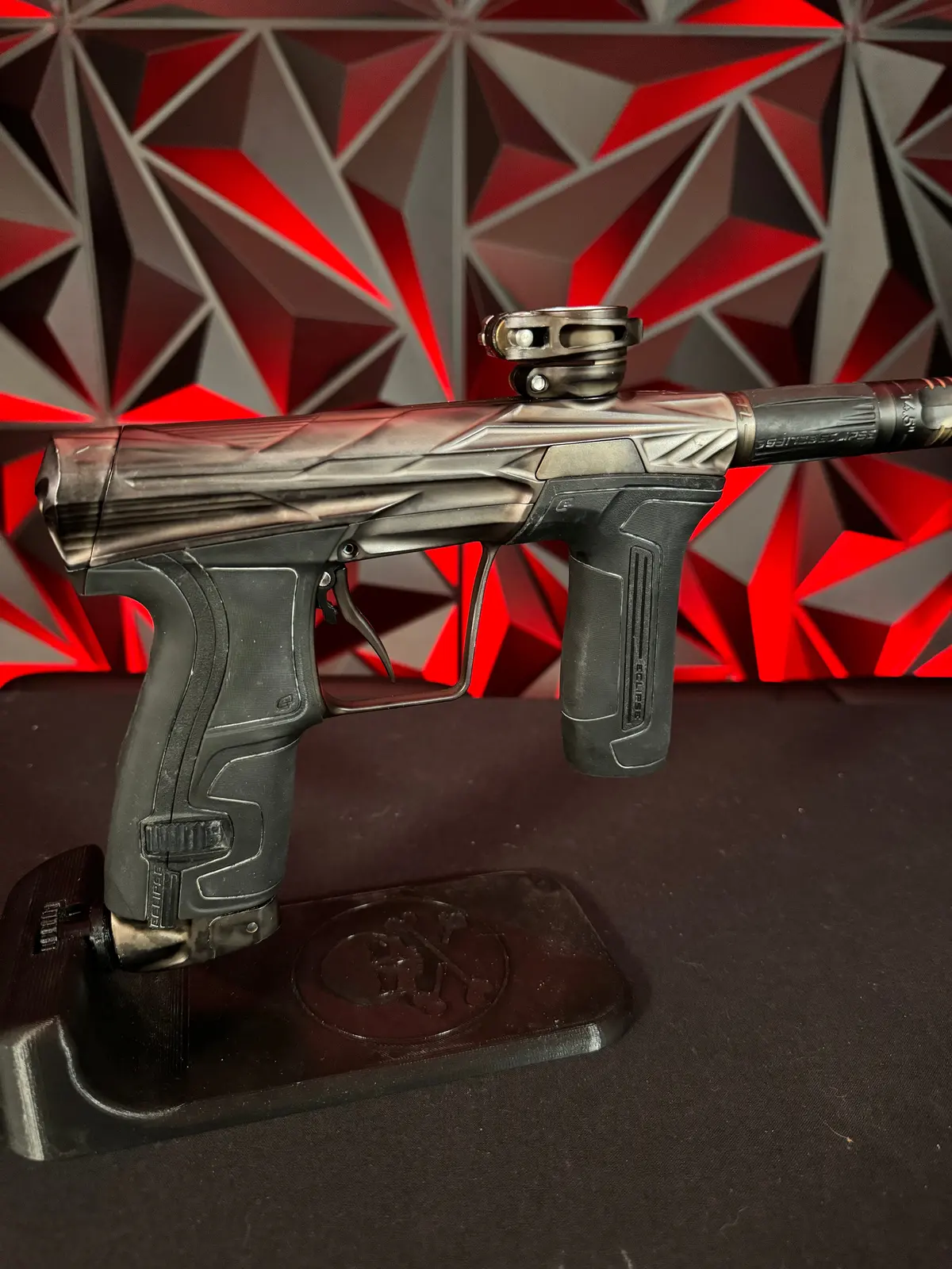 Used Planet Eclipse/Hk Army Cs2 Pro Invader Paintball Gun - Dust Tan Acid Wash W/ 3 Fl Backs 1