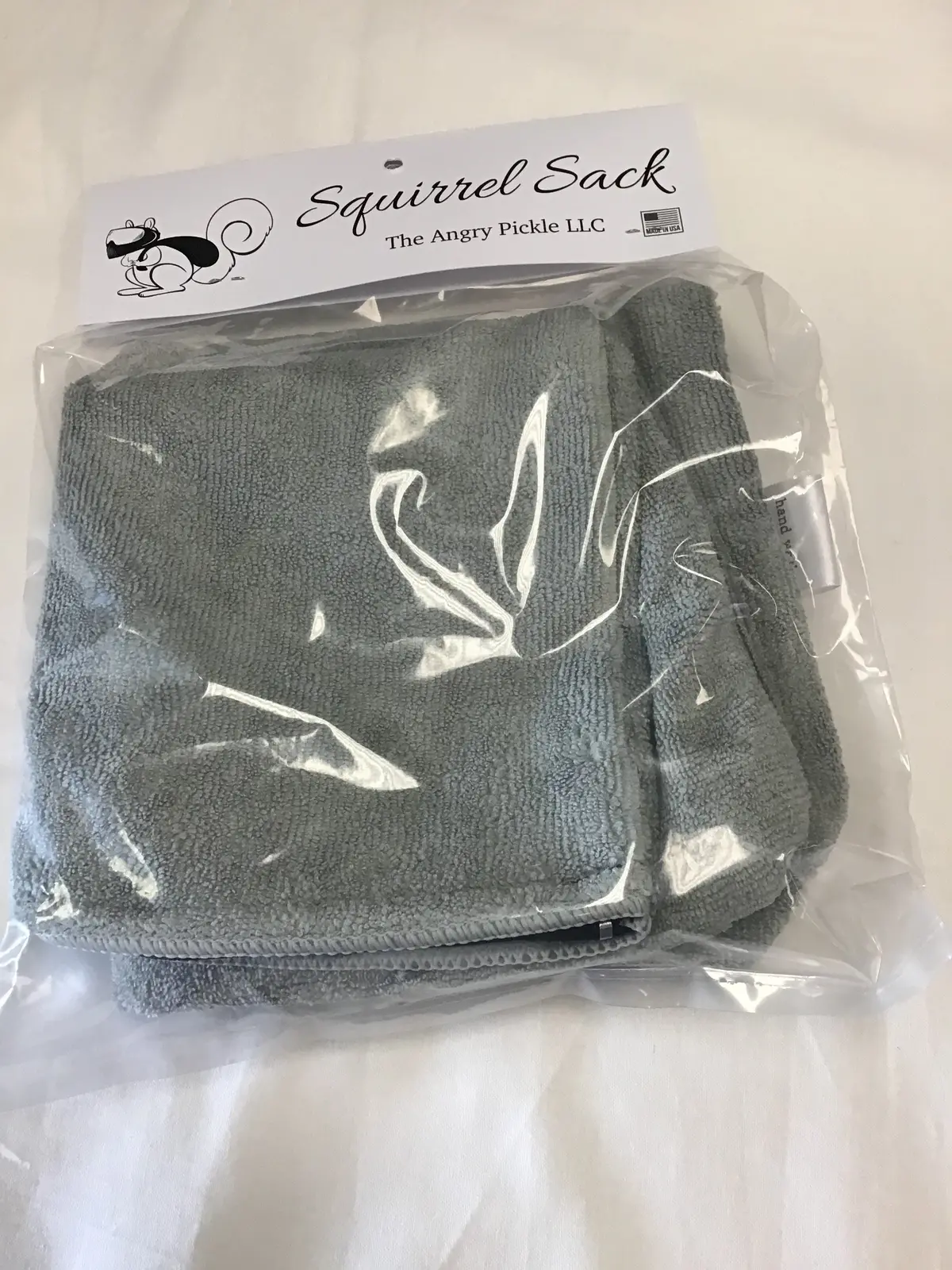 Squirrel Sack Microfiber Bag - Light Grey 1