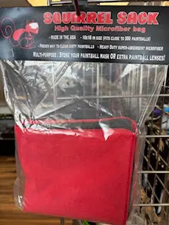 Squirrel Sack Microfiber Bag - Red/Dark Grey 1