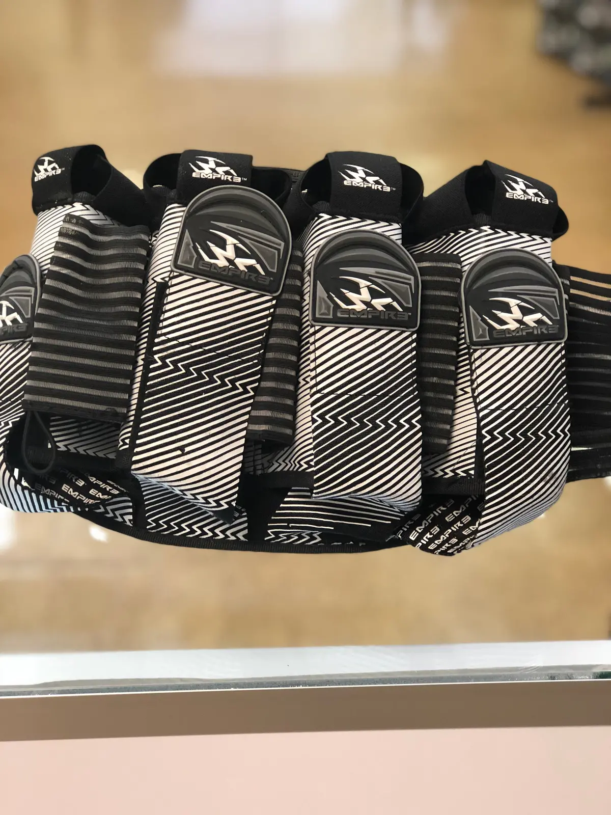Used Empire 4+7 Paintball Pack - White / Black 1