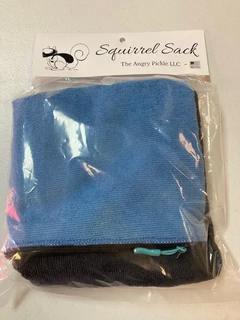 Squirrel Sack Microfiber Bag - Light Blue/Black 1