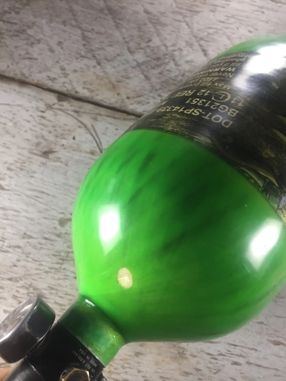 Used Valken Tank - 68/4500 W/ Ninja Regulator - Green 2