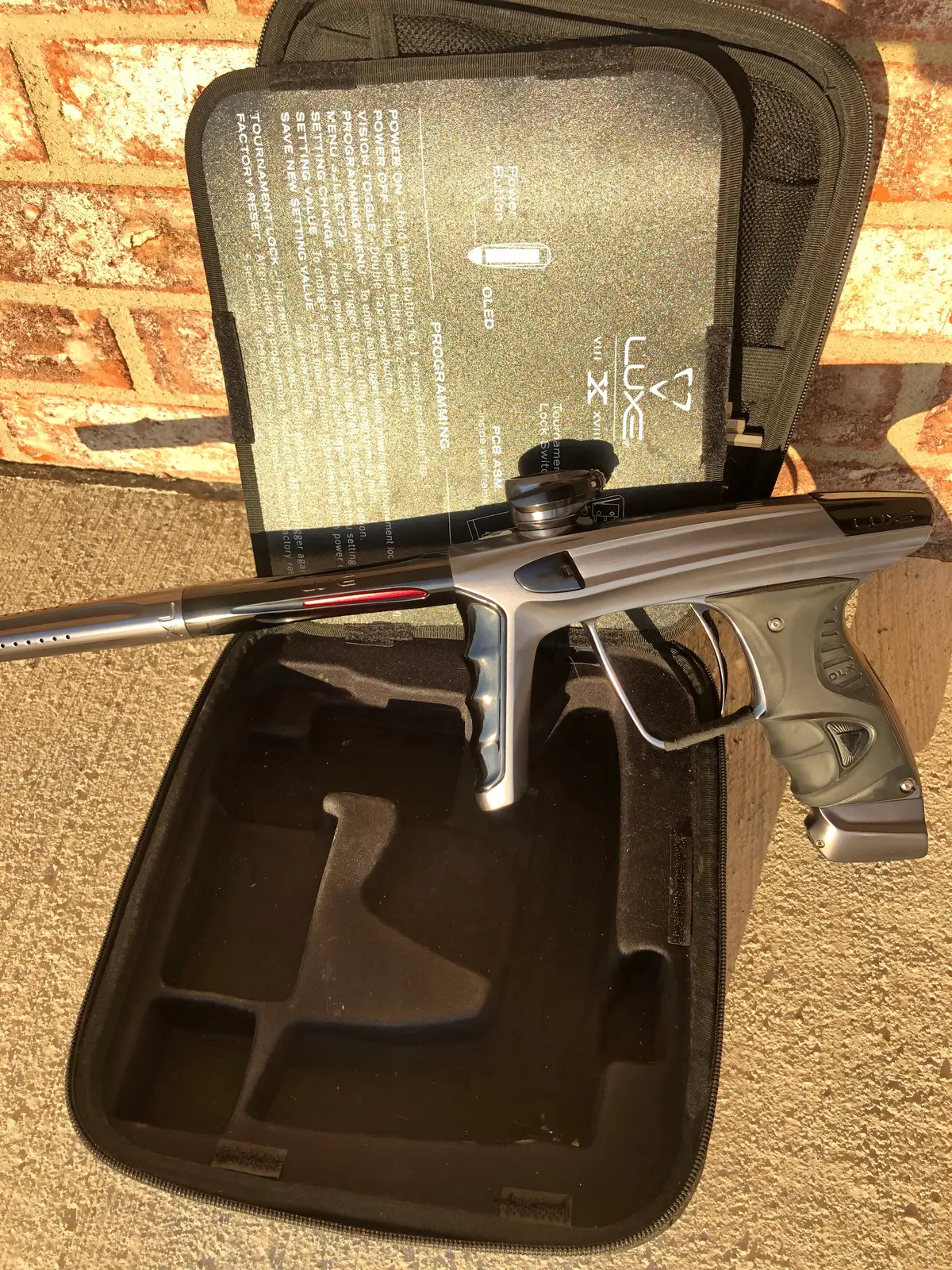 Used Dlx Luxe X Paintball Gun - Pewter 1