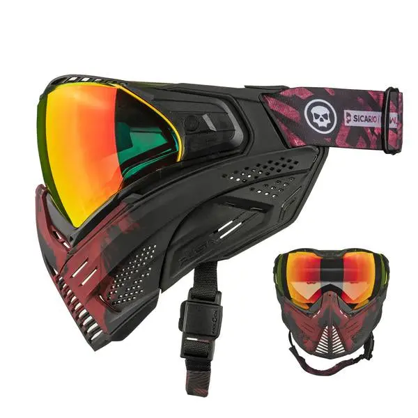 Push Unite Paintball Goggle - Le Infamous Red Skull 1