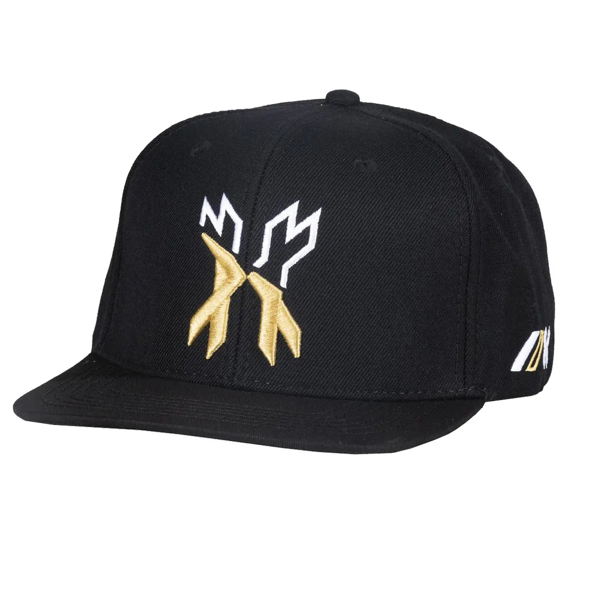 Hk Army Split Snapback Hat - Black/Gold/White 1