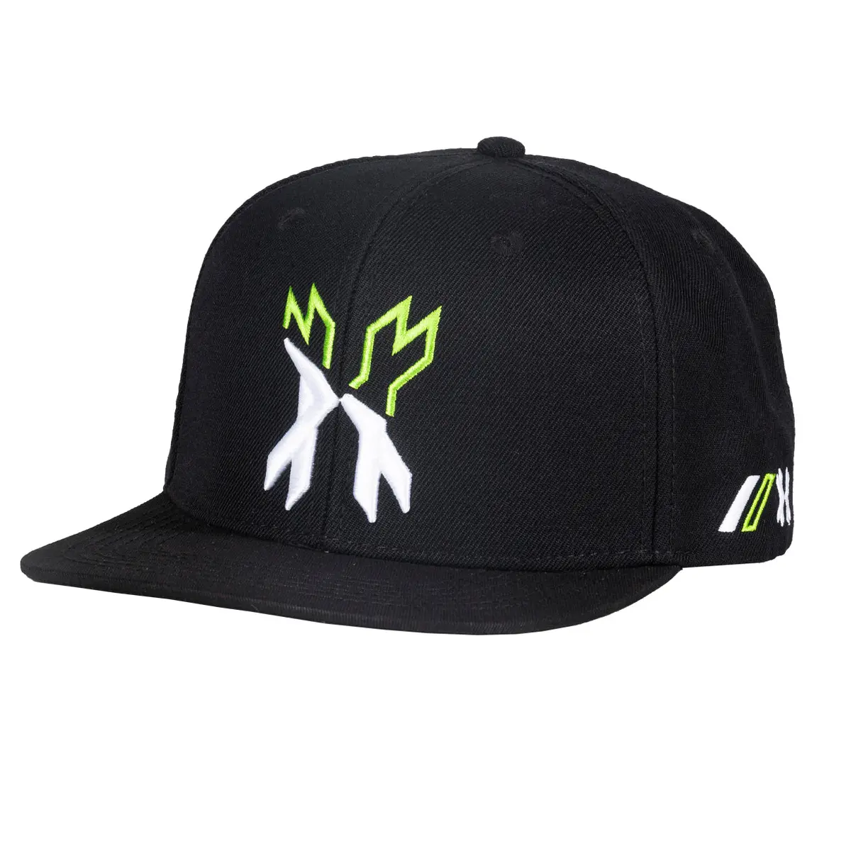 Hk Army Split Snapback Hat - Black/Green/White 1