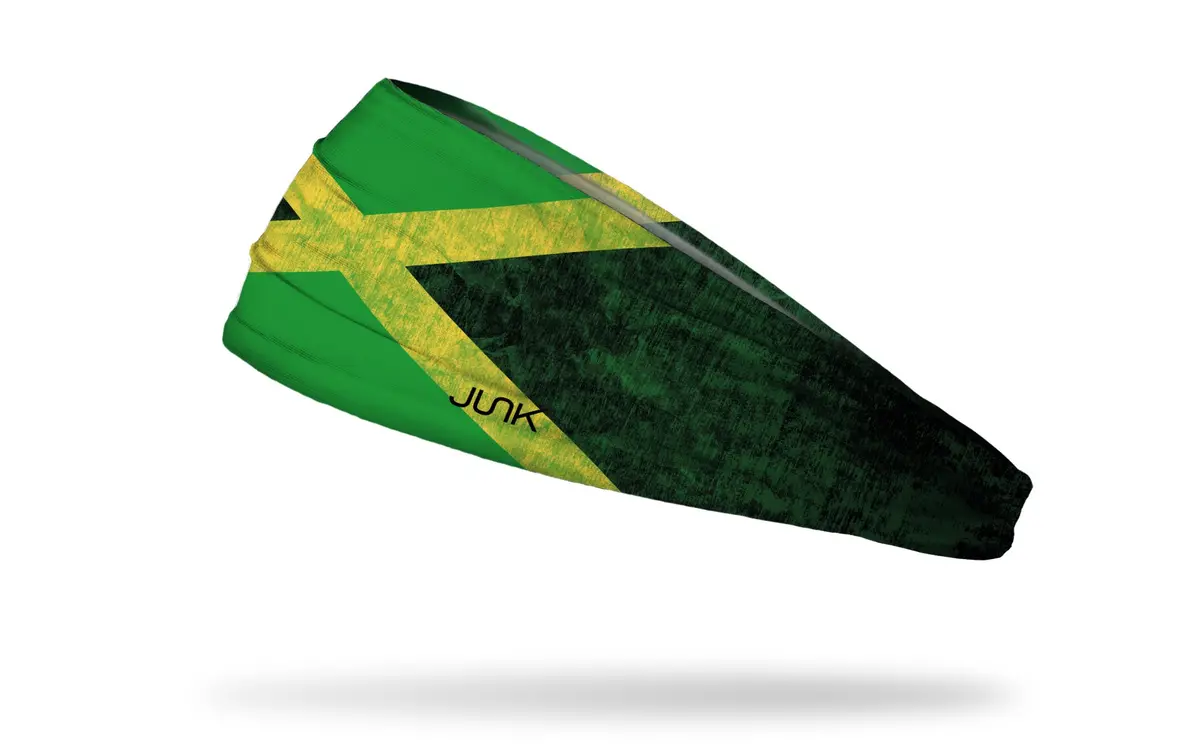 Jamaica Grunge Flag Headband 1