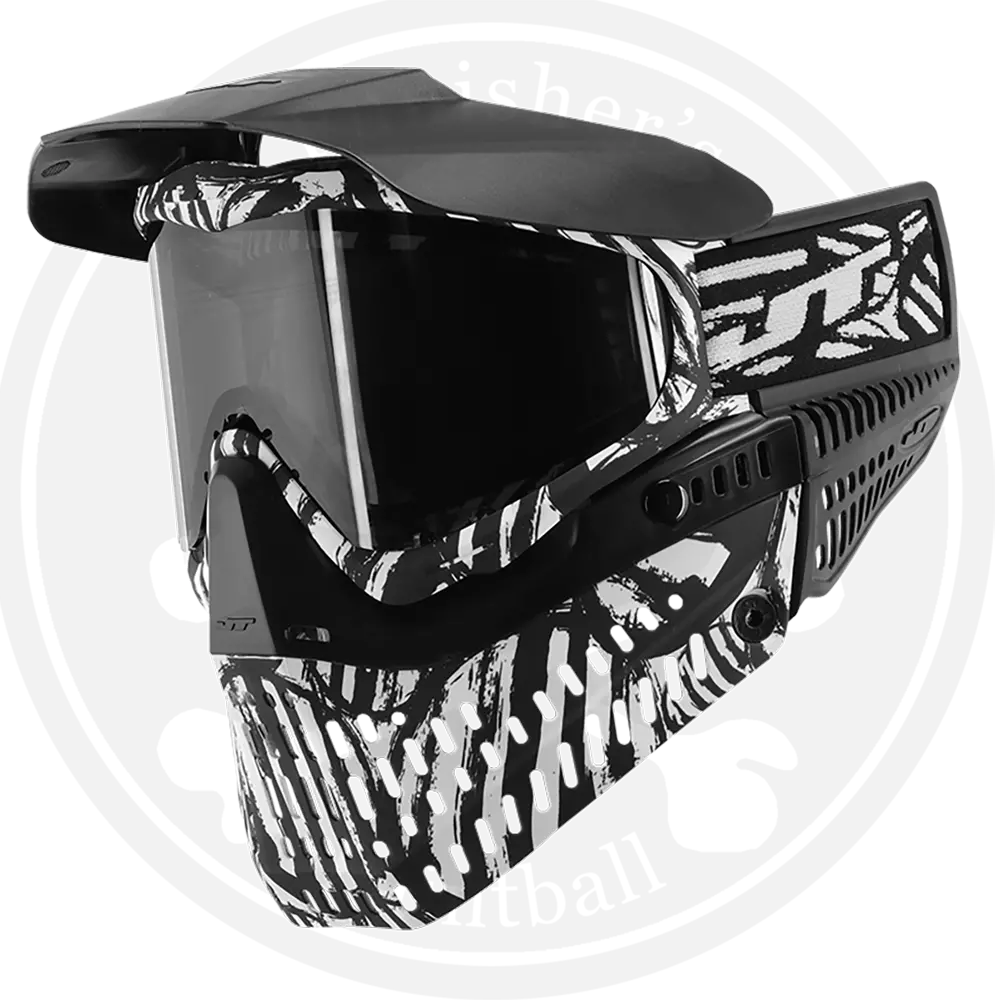 Jt Proflex Paintball Mask - Le Zebra W/ Clear & Smoke Lens 1