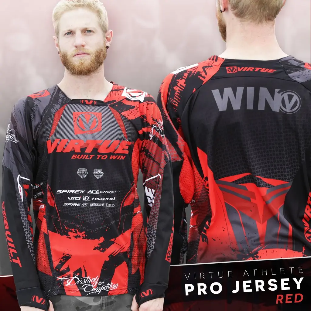 Virtue Pro Paintball Jersey - Red 1