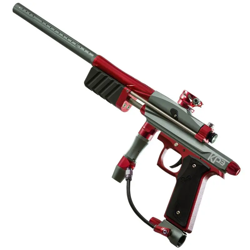 Azodin Kp3 Pump Paintball Gun - Titanium/Red 1