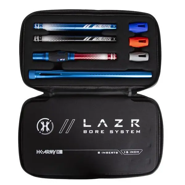 Hk Army Lazr Barrel Kit - Autococker Thread - Dust Blue/Colored Inserts 2