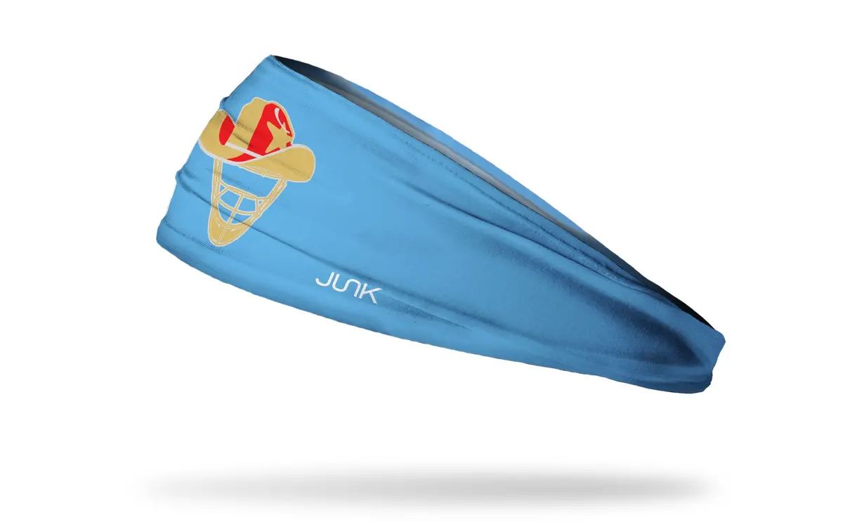 Lone Star Catching: Gold Logo Baby Blue Big Bang Lite Headband 1
