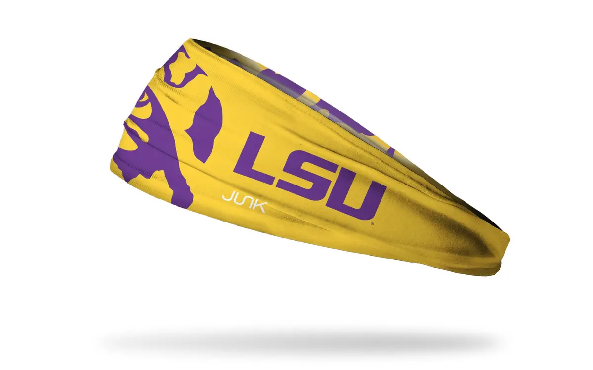 Louisiana State University: Lsu Tiger Eye Gold Big Bang Lite Headband 1