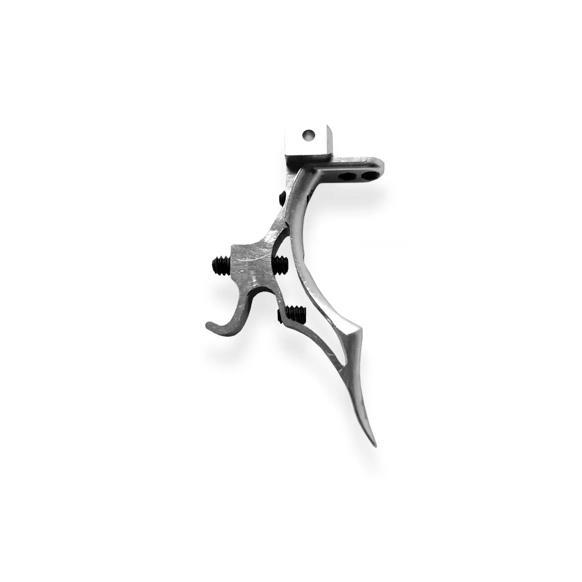 Infamous Lv1 / Geo "Type S" Deuce Paintball Gun Trigger - Silver (Fits Planet Eclipse Lv1, Lv1.1, Lv1.5, Lv1.6, Lvr, Geo 3.5) 1