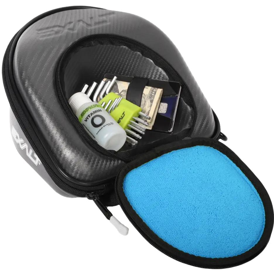 Exalt Carbon V3 Universal Lens Case - Charcoal Gray W/ Blue 1