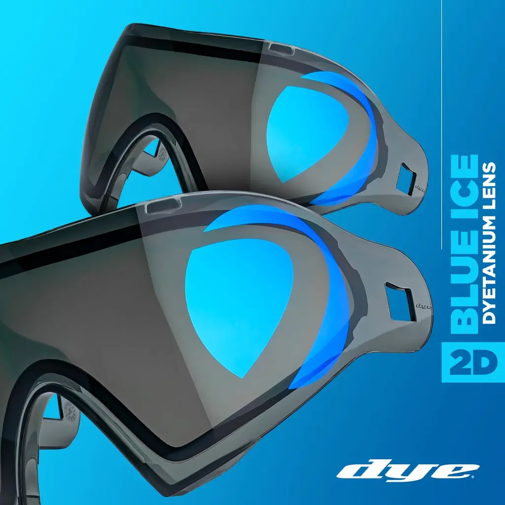 Dye I4/I5 Thermal Paintball Lens - Dyetanium 2D Sphere Smoke/Blue Ice 1