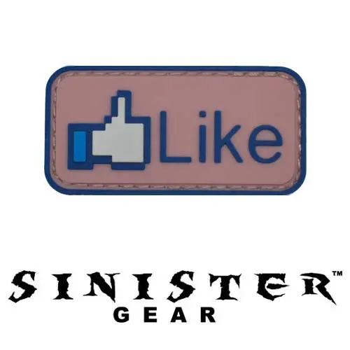 Sinister Gear "Like" Pvc Patch - Color 1