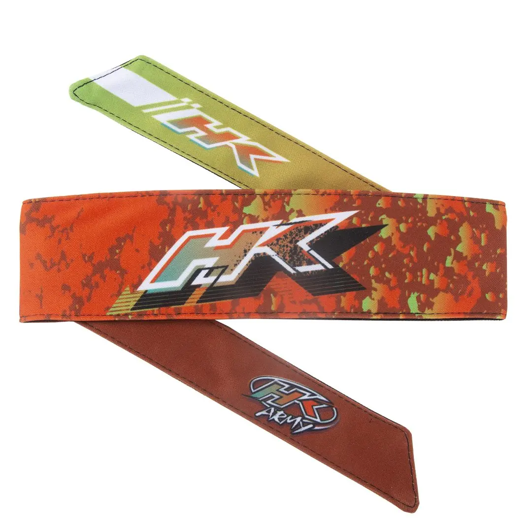 Hk Army Retro "Liquid" Orange/Lime Headband 1