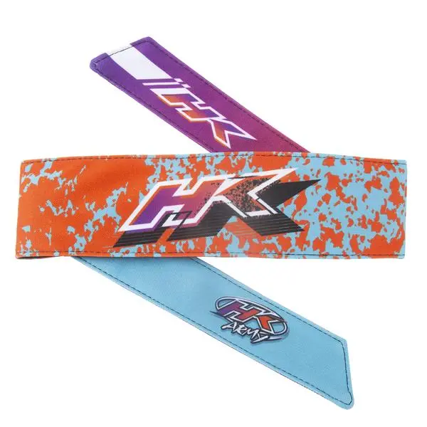 Hk Army Headband - Retro "Liquid" Orange/Teal 1