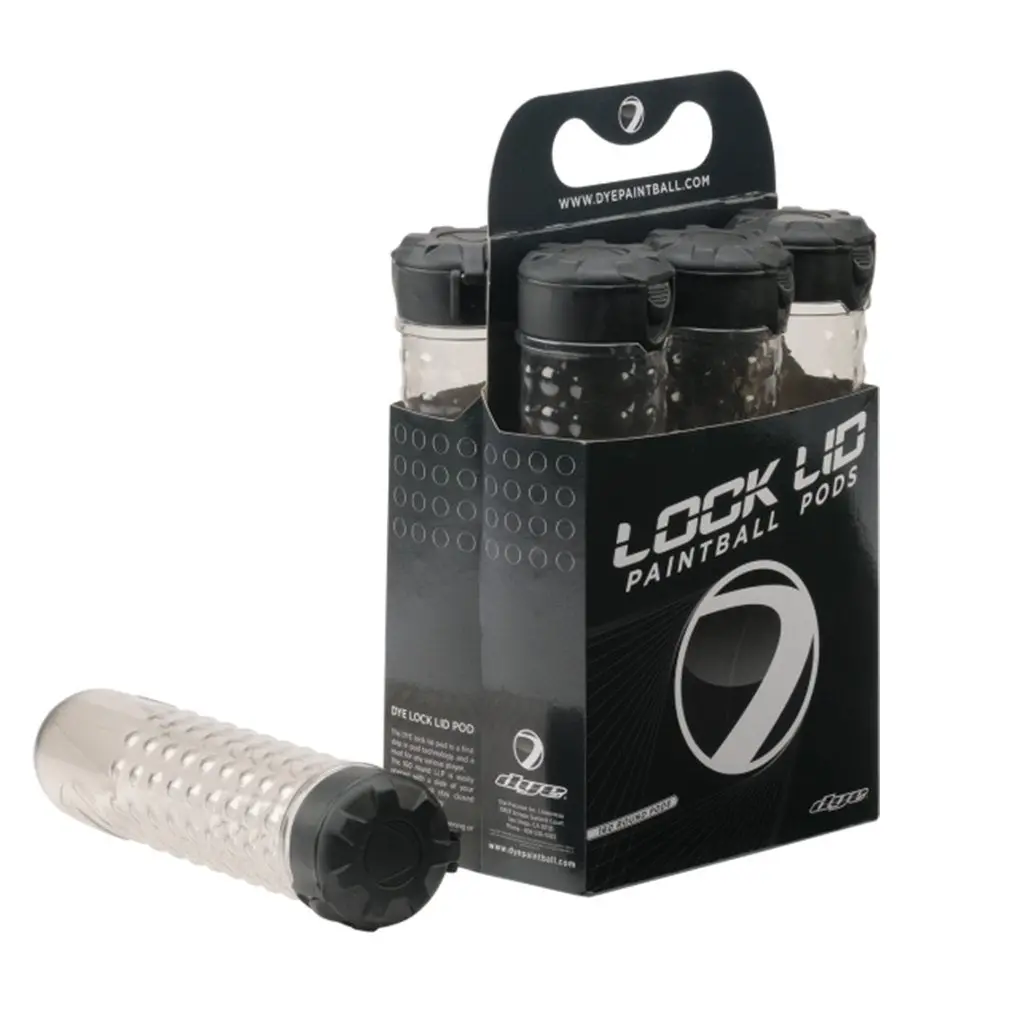 Dye Lock Lid Paintball Pods 6 Pack - Smoke 1
