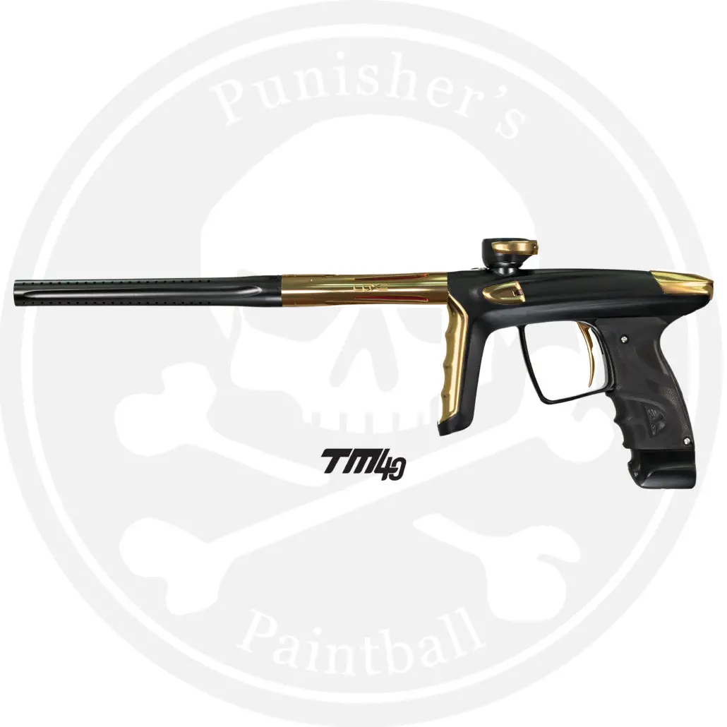 Dlx Luxe Tm40 Paintball Gun - Dust Black/Polished Gold 1