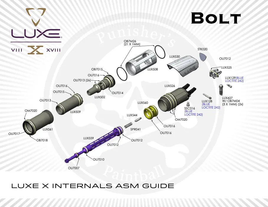 Dlx Luxe X Bolt System Parts Picker - Pick The Part You Need! 1
