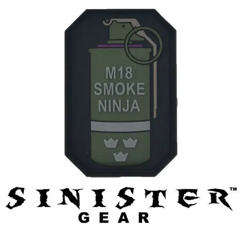 Sinister Gear "Smoke Ninja" Pvc Patch - Dark 1