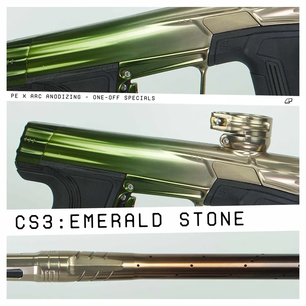 Planet Eclipse Cs3 Paintball Marker- Le Polished Emerald Stone 1