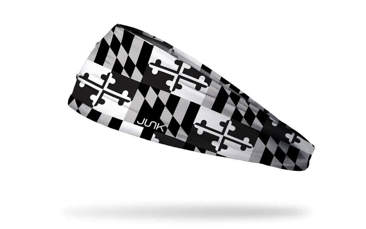 Maryland Monochrome Flag Big Bang Lite Headband 1