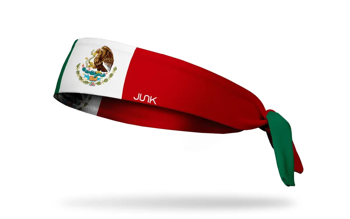 Mexico Flag Flex Tie Headband 1