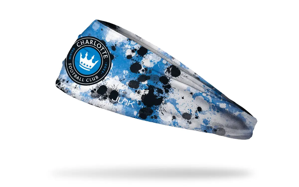 Charlotte Fc: Splatter Big Bang Lite Headband 1