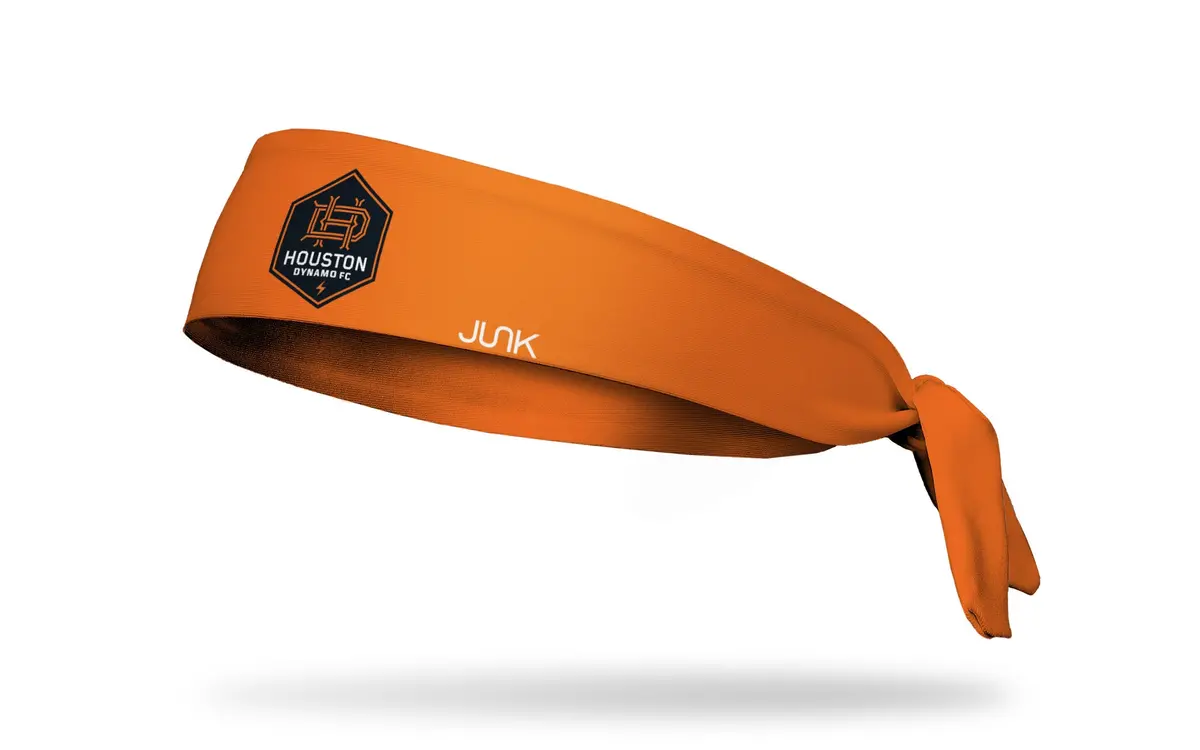 Houston Dynamo Fc: Logo Orange Flex Tie Headband 1
