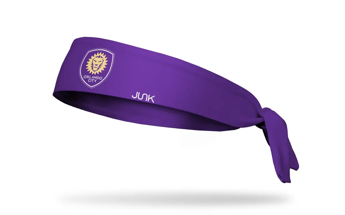 Orlando City: Logo Purple Flex Tie Headband 1