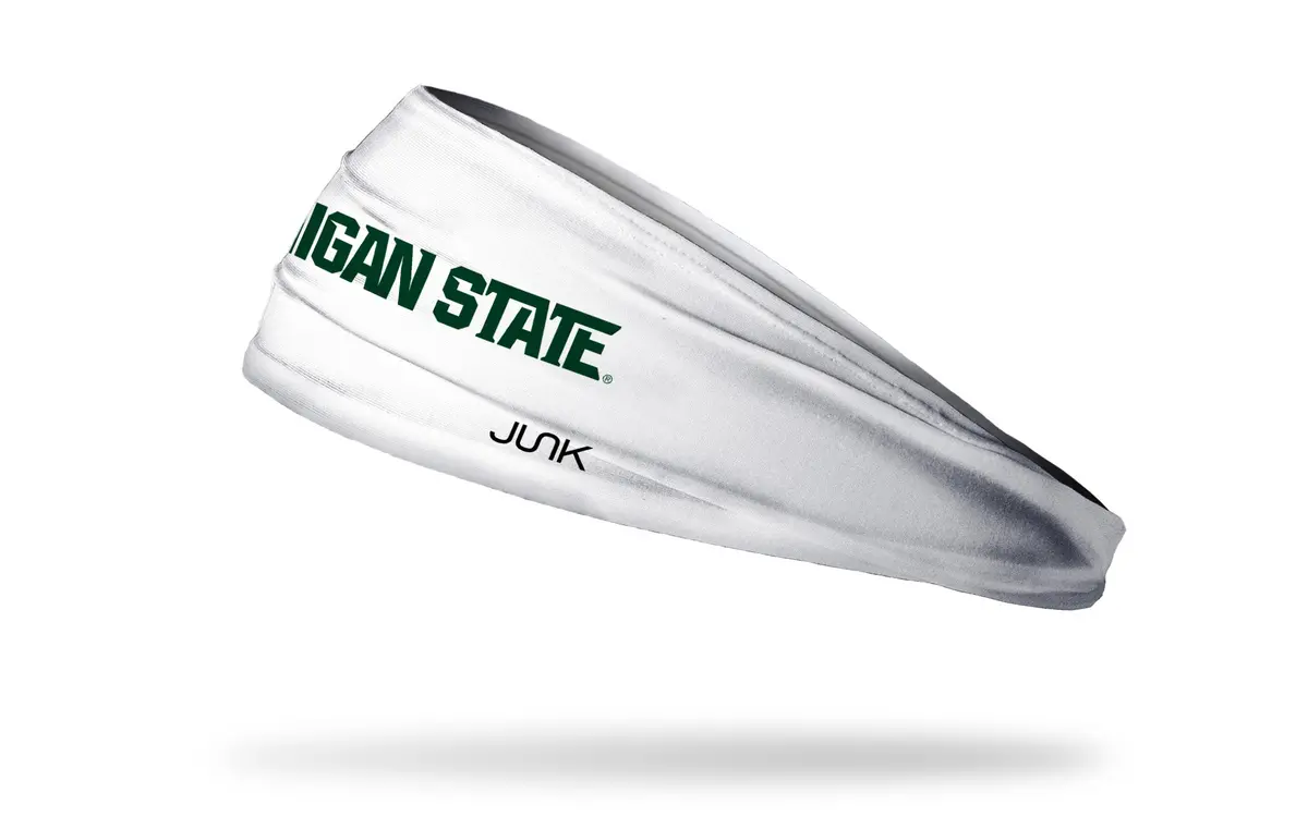 Michigan State University: Wordmark White Big Bang Lite Headband 1