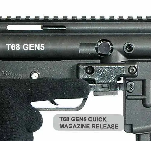 T68 Gen5/Milsig Paintball Gun Quick Magazine Release 1