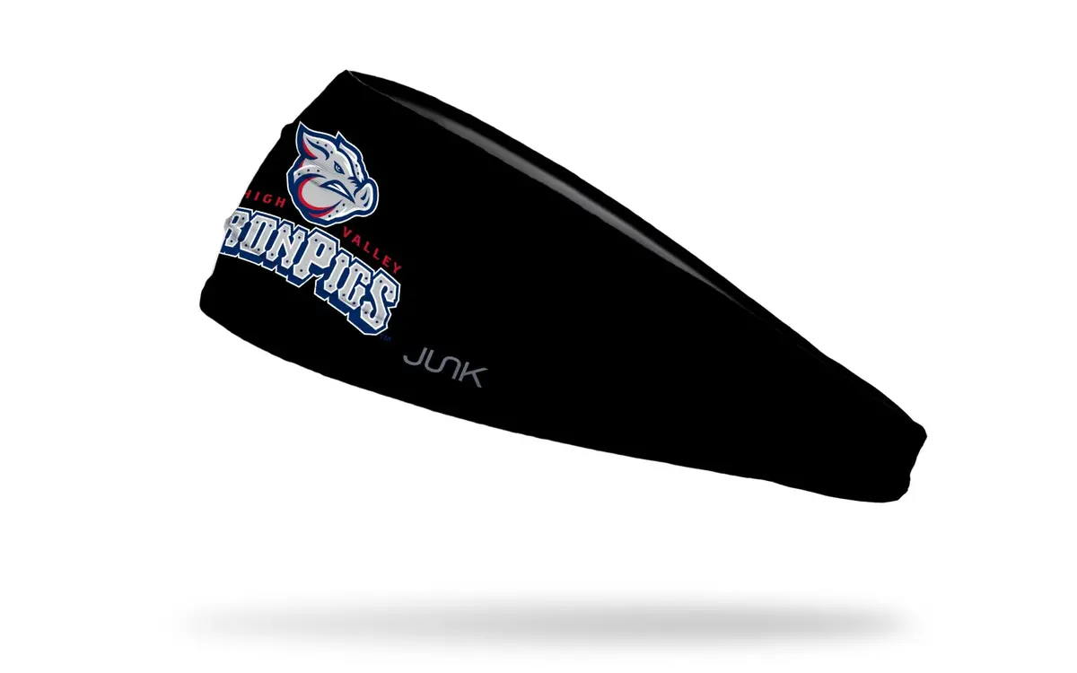 Lehigh Valley Ironpigs: Primary Black Big Bang Lite Headband 1