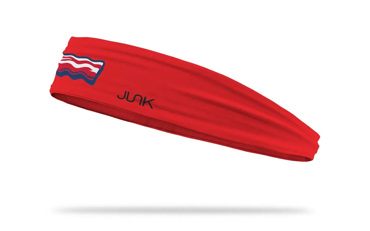 Lehigh Valley Ironpigs: Road Cap Red Infinity Headband 1