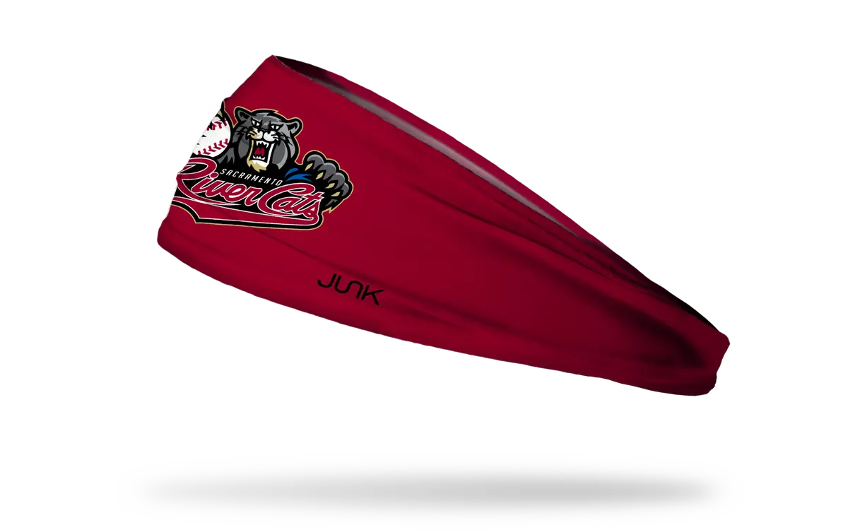Sacramento River Cats: Logo Red Big Bang Lite Headband 1