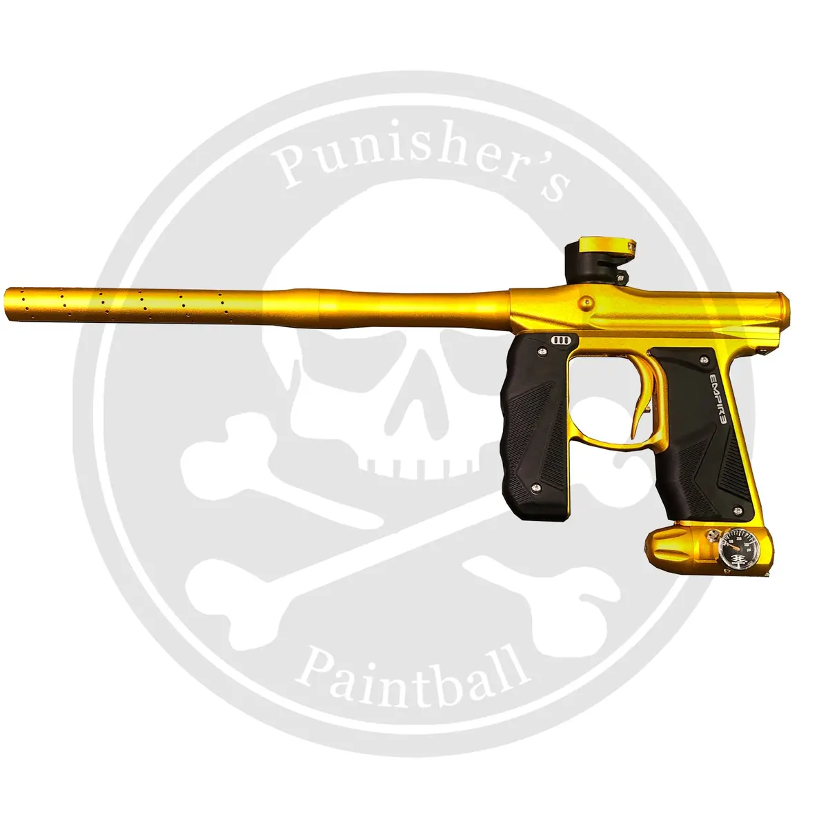 Empire Paintball Mini Gs Marker W/ 2 Piece Barrel - Dust Gold 1