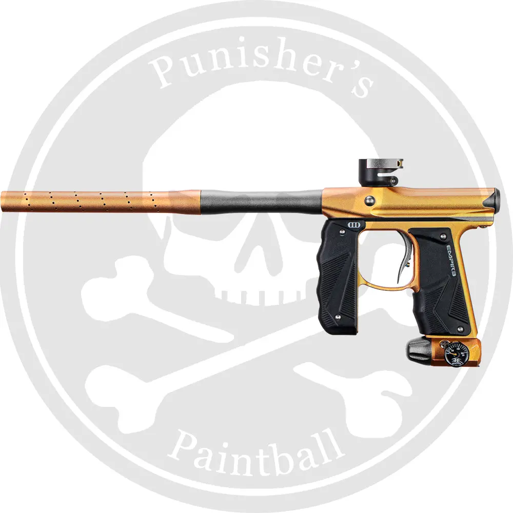 Empire Paintball Mini Gs Marker W/ 2 Piece Barrel - Dust Gold / Silver 1