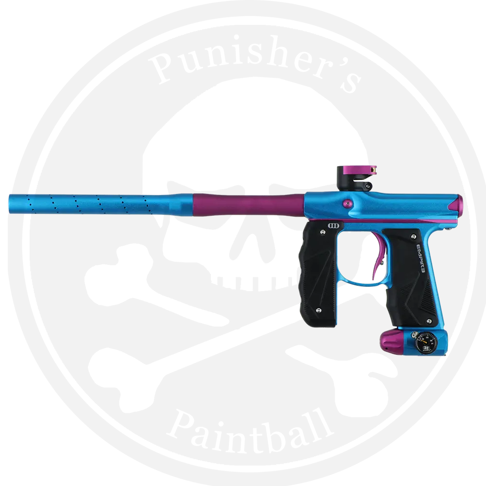 Empire Paintball Mini Gs Marker W/ 2 Piece Barrel - Dust Light Blue/Pink 1