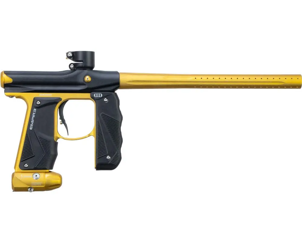 Empire Paintball Mini Gs Paintball Marker - Dust Black/Gold 1