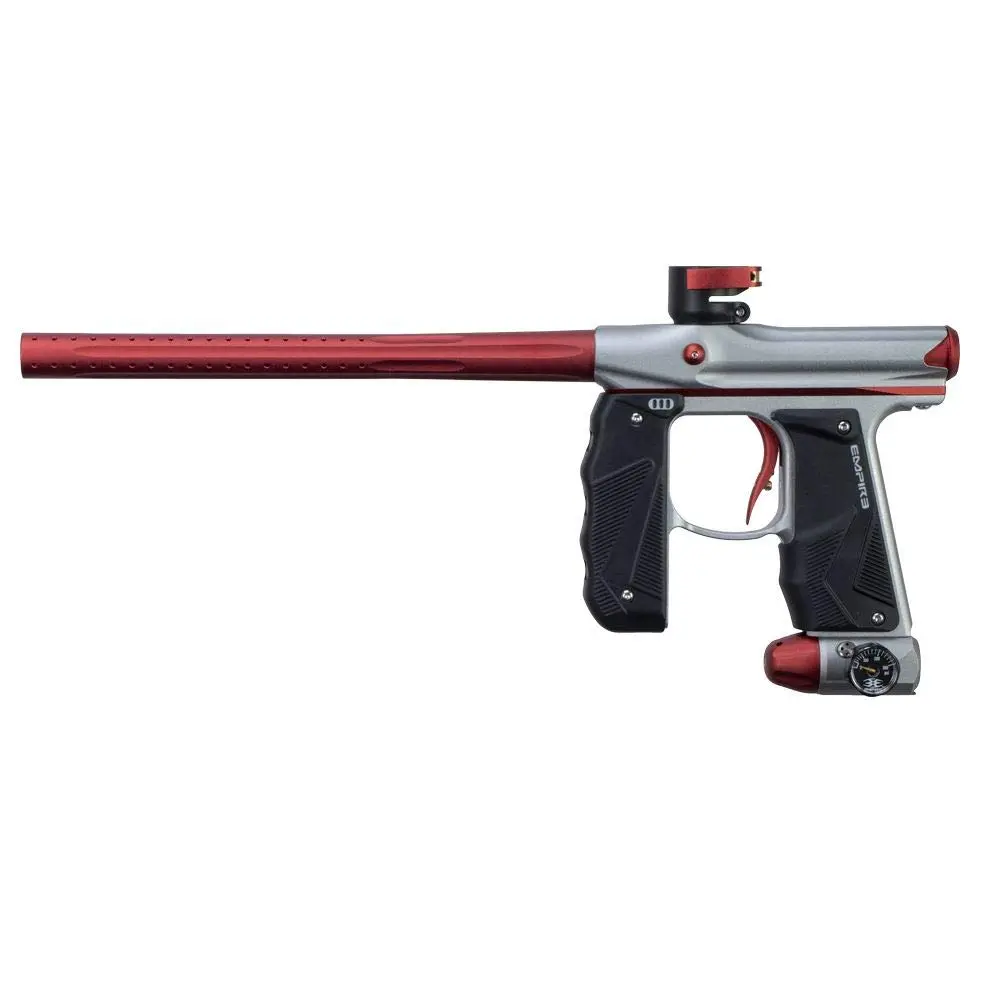 Empire Paintball Mini Gs Paintball Marker - Dust Grey/Dark Red 1