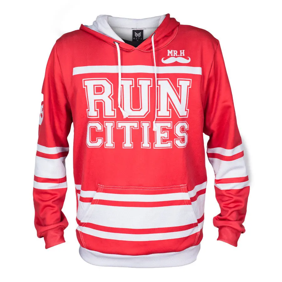 Run Cities Hoodie (Red) 1