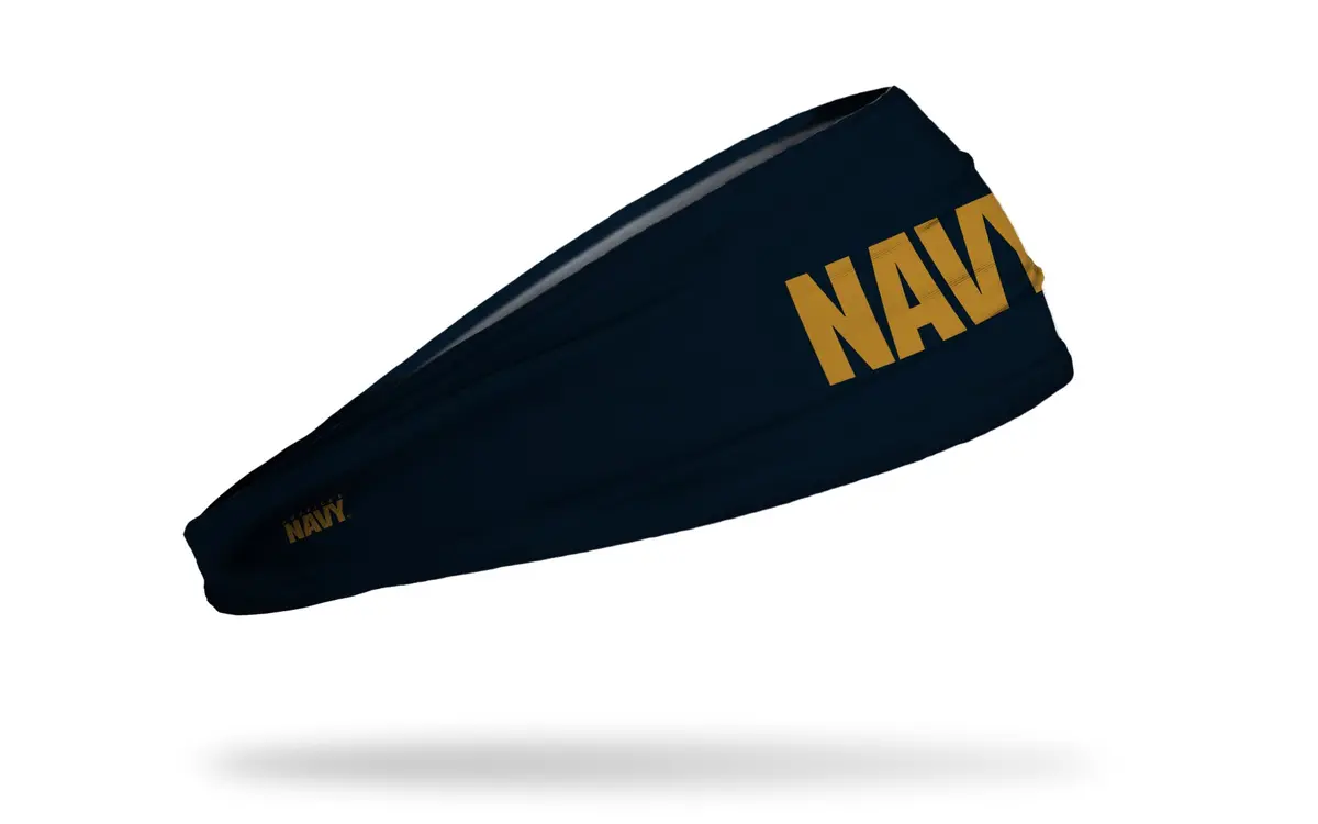 Navy: Wordmark Navy Big Bang Lite Headband 1