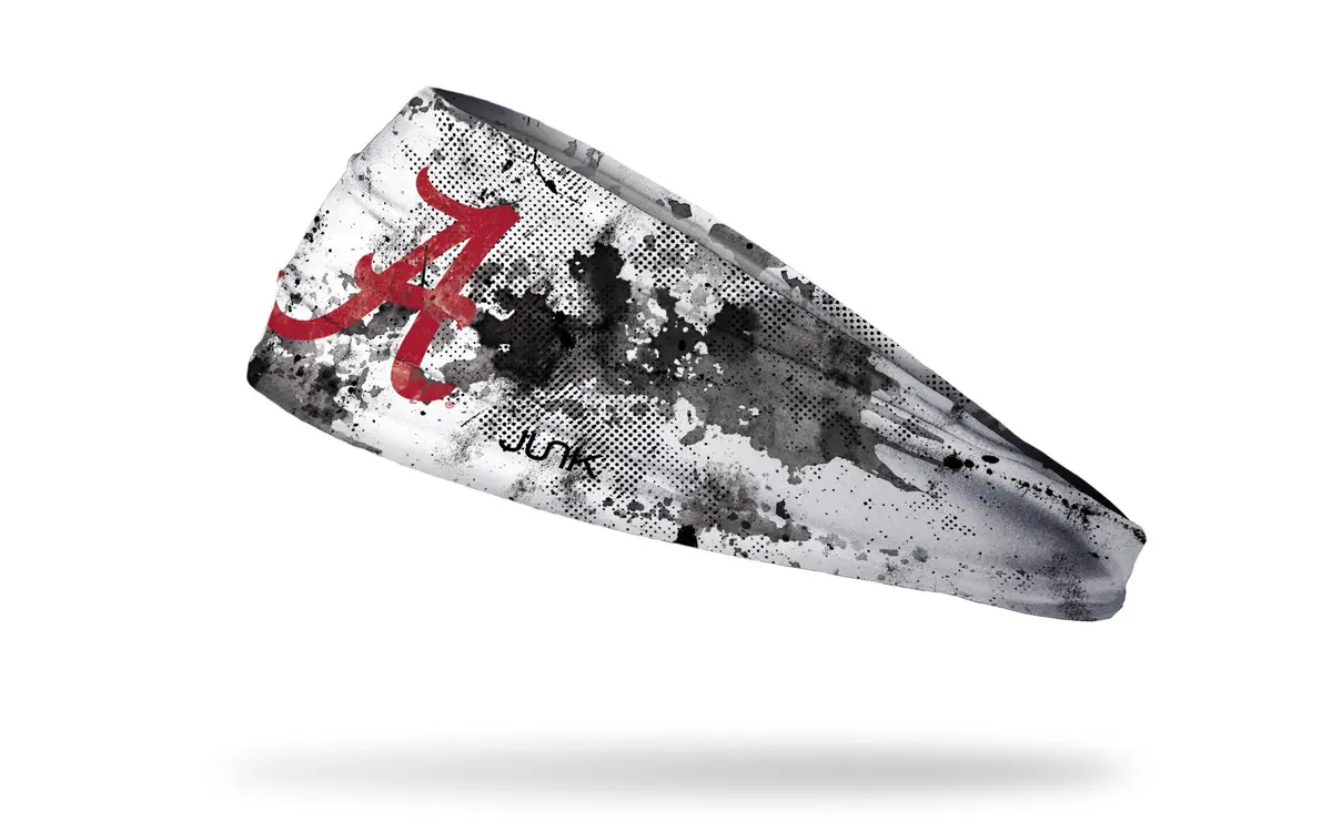 University Of Alabama: Grunge White Big Bang Lite Headband 1