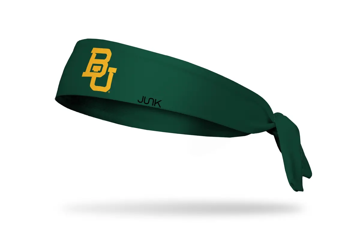 Baylor University: Logo Green Flex Tie Headband 1