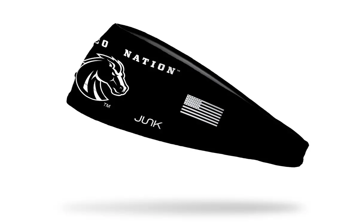 Boise State University: Black Out Big Bang Lite Headband 1